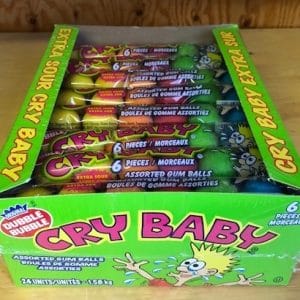 Dubble Bubble Cry Baby Tube (24ct)