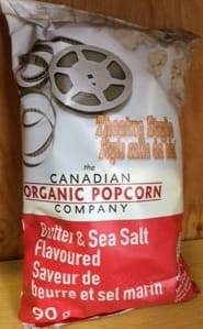 Organic Popcorn - Butter & Sea Salt (90g)