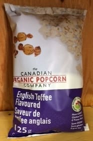 Organic Popcorn - English Toffee (125g)