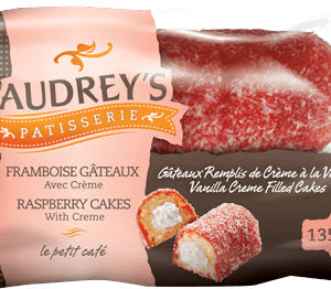 Audrey's Raspberry Creme Filled Fingers (2 Pack)
