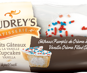Audrey's Vanilla Creme Filled Cupcakes (2 Pack)