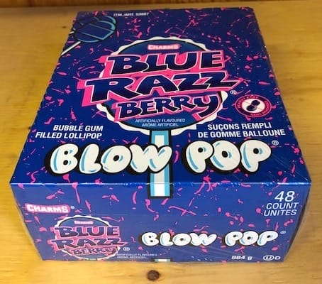 Charms Blow Pop Blue Razzberry - 48 Pack