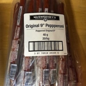 McSweeney's Wrapped Single Pepperoni Sticks (20x40g)