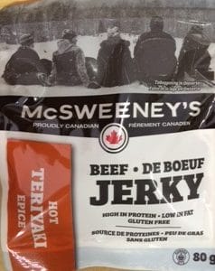 McSweeney's 80g Hot Teriyaki Beef Jerky Bag