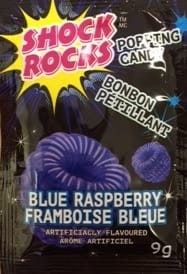Shock Rocks Blue Raspberry Popping Candy (24ct)