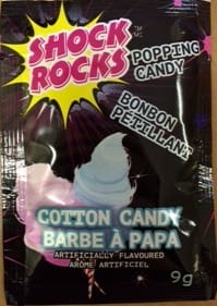 Shock Rocks Cotton Candy Popping Candy (24ct)