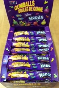 Wonka Nerds Filled Gumball Tubes (24ct)
