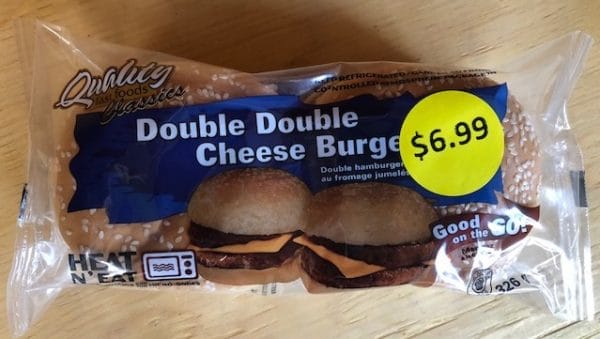 Quality Double Cheeseburger (2 Pack x 326g)