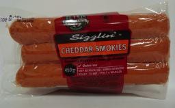 Grimm's Smokies - Cheese (6 Pack x 450g)