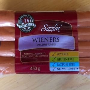 Grimm's Sizzlin Wieners (8 Pack x 450g)