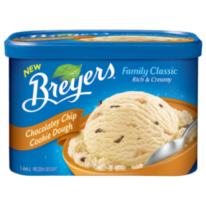 Breyers Classic Choc Chip Cookie Dough (4x1.66L)