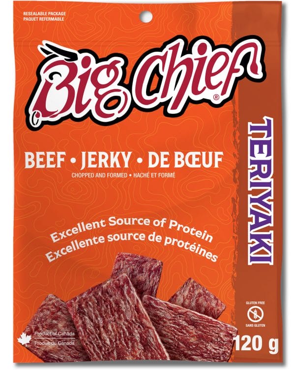 Big Chief Teriyaki Jerky Zip Bag (120g)