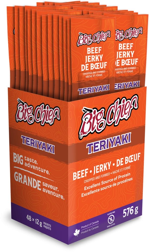 Big Chief Teriyaki Jerky (48x12g)