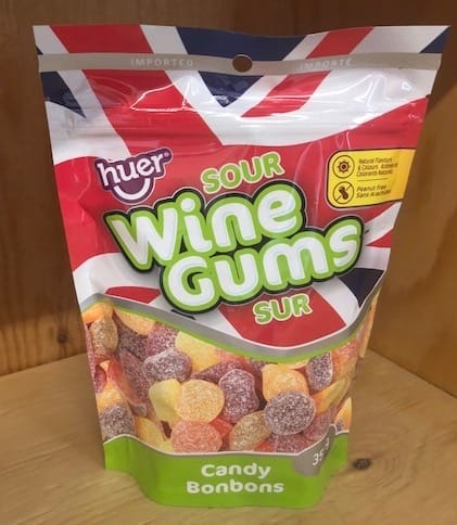 Huer LRG Sour Wine Gums Bag (350g)