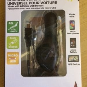 Micro Car Charger - Black