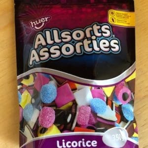 Huer LRG Allsorts Licorice Bag (350g)