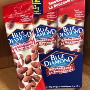 Blue Diamond Tube - Smokehouse Almonds (12x43g)