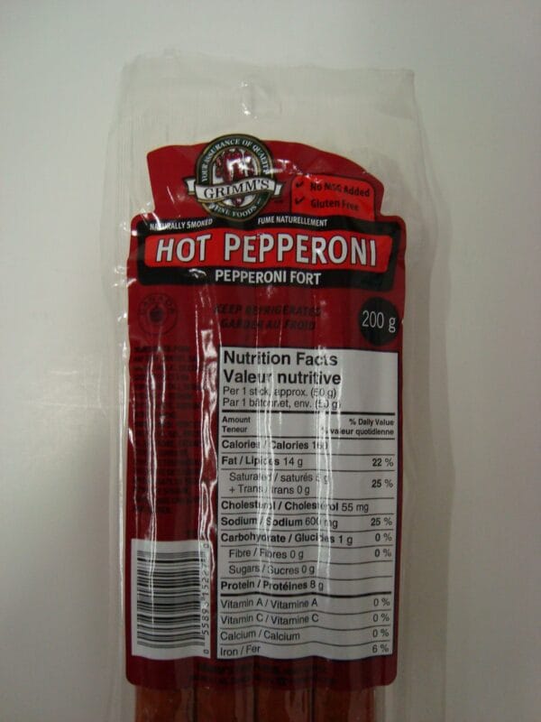 Grimm's Hot Pepperoni (200g)