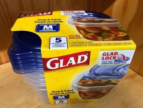 Glad Containers & Lids, Soup & Salad, 3 Cups - 5 containers