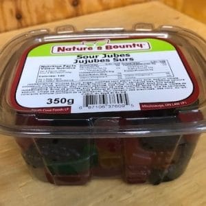 Nature's Bounty Sour Jubes Tub (350g)