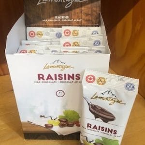 Lamontagne Milk Chocolate Raisins (12x57g)