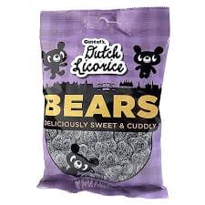 Gustaf's Dutch Licorice Sugared Bears (150g)