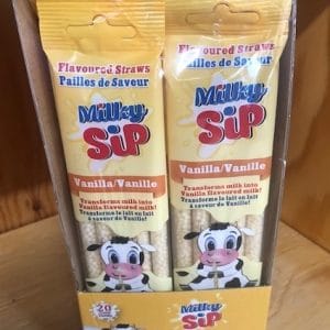 Milky Sip Vanilla Flavoured Straws (20ct)