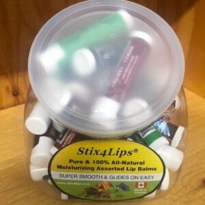 Stix4Lips - 100% All Natural Lip Balm Assorted Tub (36ct)