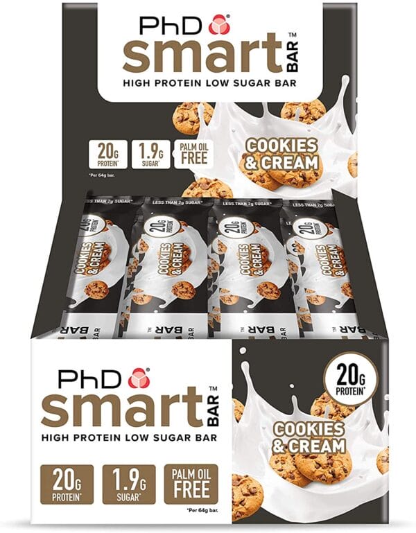 PhD Smart Bar Cookies & Cream (12ct)
