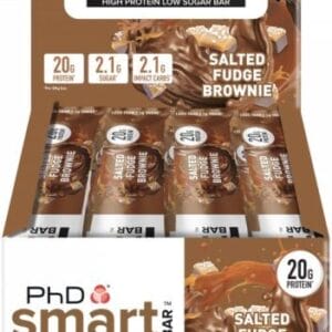 PhD Smart Bar Salted Fudge Brownie (12ct)